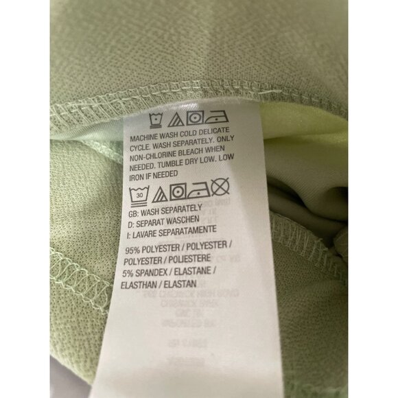 Isaac Mizrahi Live Reg Pebble Knit Wide Leg Pant Scalloped Hem Size 5X Green NEW - Picture 7 of 9